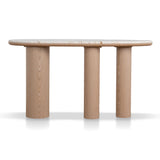 Ex Display - Dravine 1.5m Marble Console Table - Natural Console Table Mika-Core