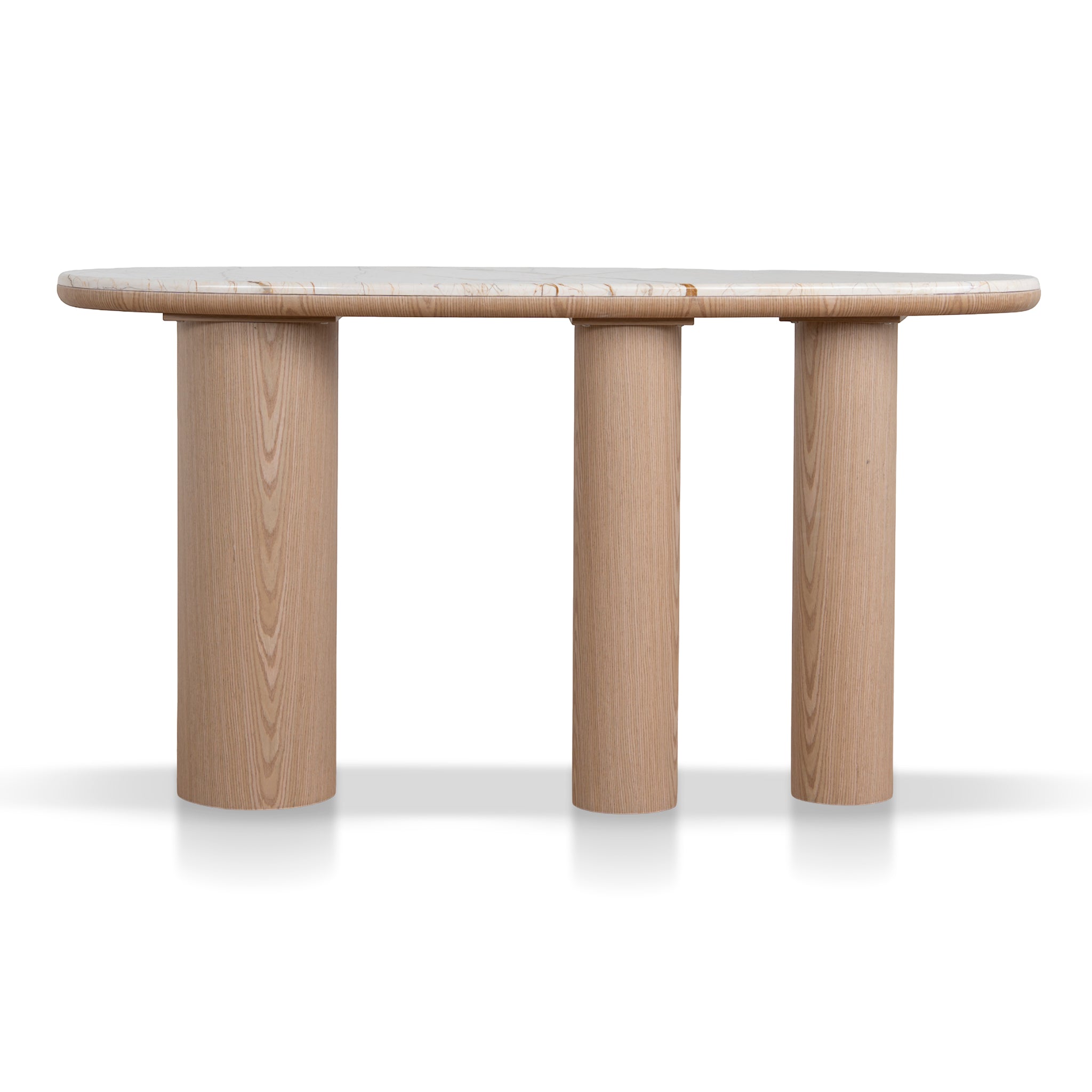 Ex Display - Dravine 1.5m Marble Console Table - Natural Console Table Mika-Core