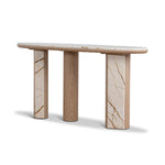 Ex Display - Dravine 1.5m Marble Console Table - Natural Console Table Mika-Core