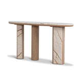 Ex Display - Dravine 1.5m Marble Console Table - Natural Console Table Mika-Core