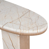 Ex Display - Dravine 1.5m Marble Console Table - Natural Console Table Mika-Core