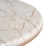 Ex Display - Dravine 1.5m Marble Console Table - Natural Console Table Mika-Core