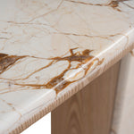 Ex Display - Dravine 1.5m Marble Console Table - Natural Console Table Mika-Core