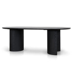 Ex Display - Remi 2.2m Dining Table - Black Dining Table Mika-Core