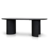Ex Display - Remi 2.2m Dining Table - Black Dining Table Mika-Core