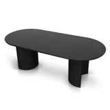 Ex Display - Remi 2.2m Dining Table - Black Dining Table Mika-Core