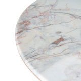 Ex Display - Vienna 2.2m White Marble Dining Table - Natural Dining Table Mika-Core