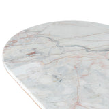 Ex Display - Vienna 2.2m White Marble Dining Table - Natural Dining Table Mika-Core