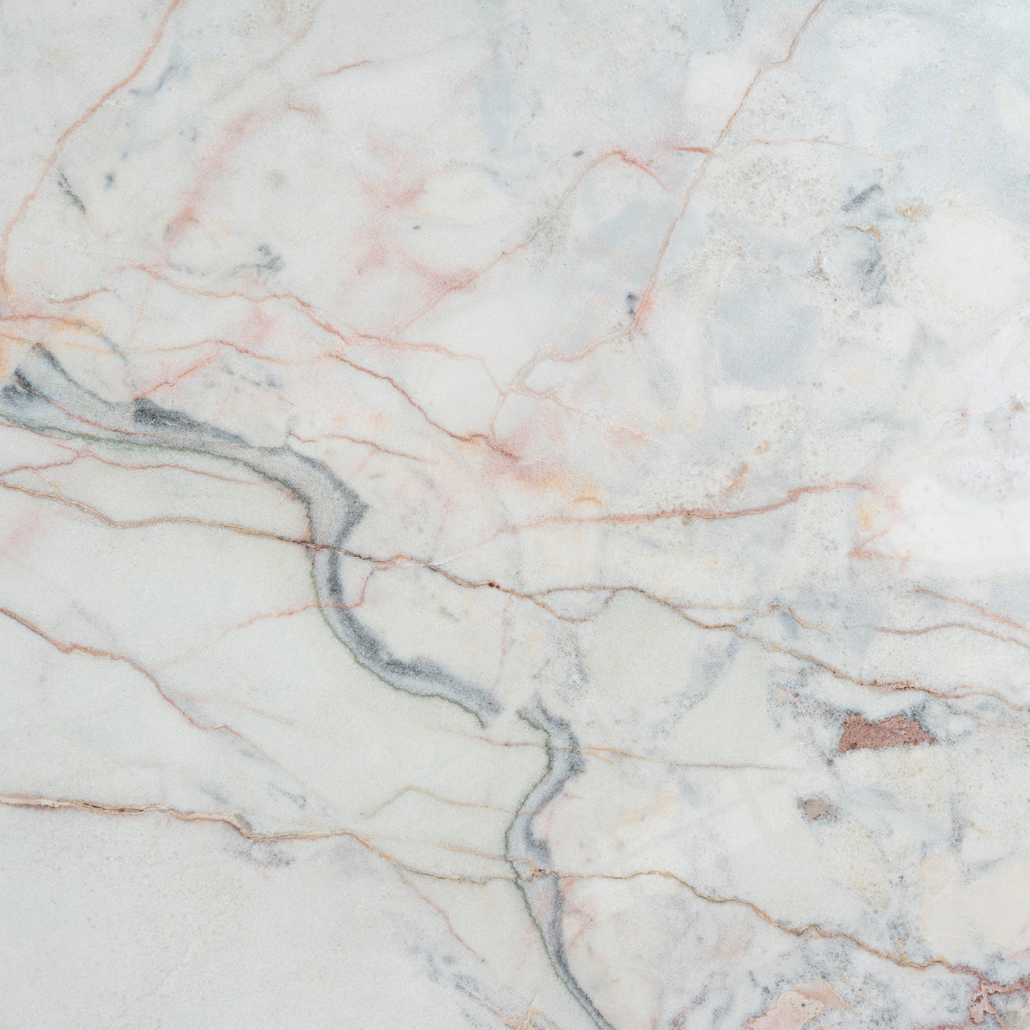 Ex Display - Vienna 2.2m White Marble Dining Table - Natural Dining Table Mika-Core