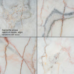 Ex Display - Vienna 2.2m White Marble Dining Table - Natural Dining Table Mika-Core