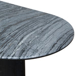 Ex Display - Vienna 2.2m Black Marble Dining Table - Black Dining Table Mika-Core