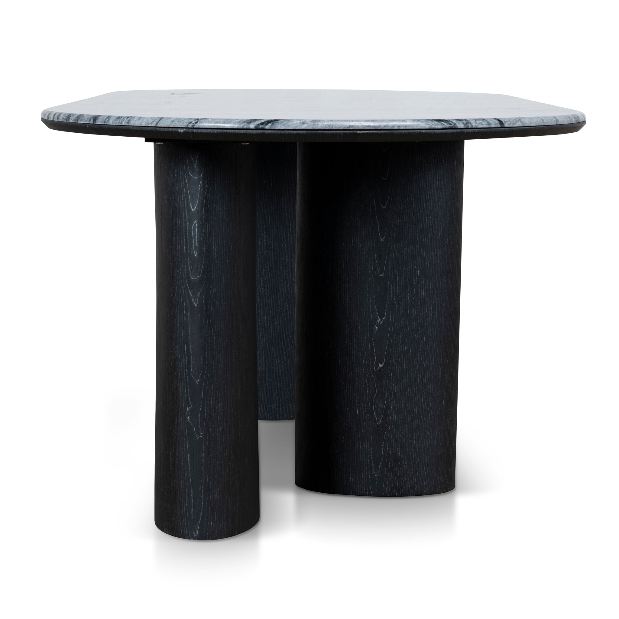 Ex Display - Vienna 2.2m Black Marble Dining Table - Black Dining Table Mika-Core