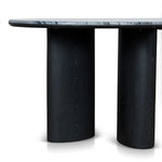 Ex Display - Vienna 2.2m Black Marble Dining Table - Black Dining Table Mika-Core