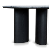 Ex Display - Vienna 2.2m Black Marble Dining Table - Black Dining Table Mika-Core