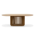 Arvena 2.2m Oval Dining Table - Natural Dining Table Cube Home-Core