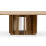 Arvena 2.2m Oval Dining Table - Natural Dining Table Cube Home-Core