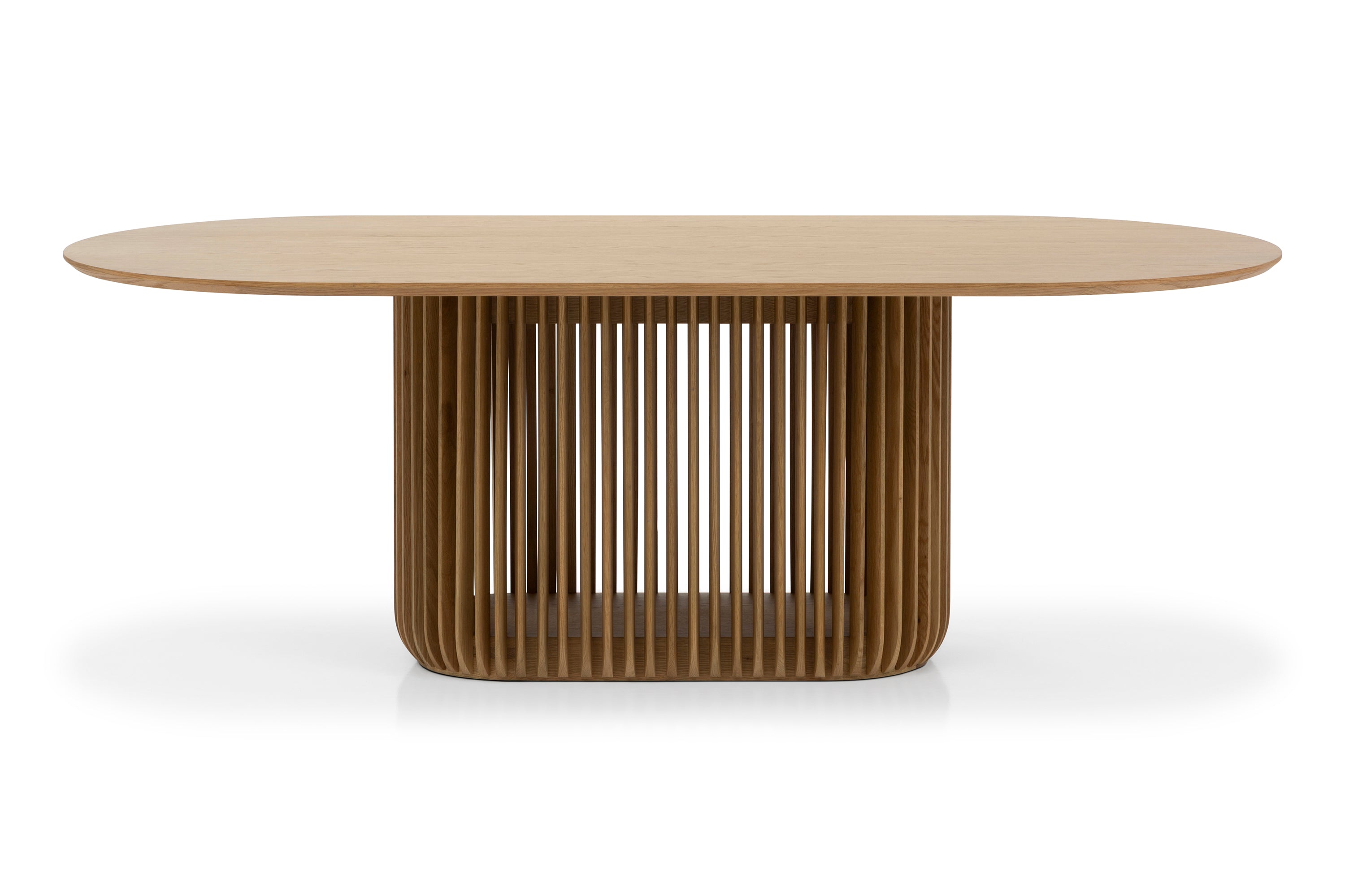 Arvena 2.2m Oval Dining Table - Natural Dining Table Cube Home-Core