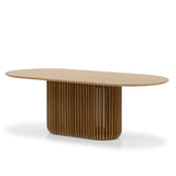 Arvena 2.2m Oval Dining Table - Natural Dining Table Cube Home-Core