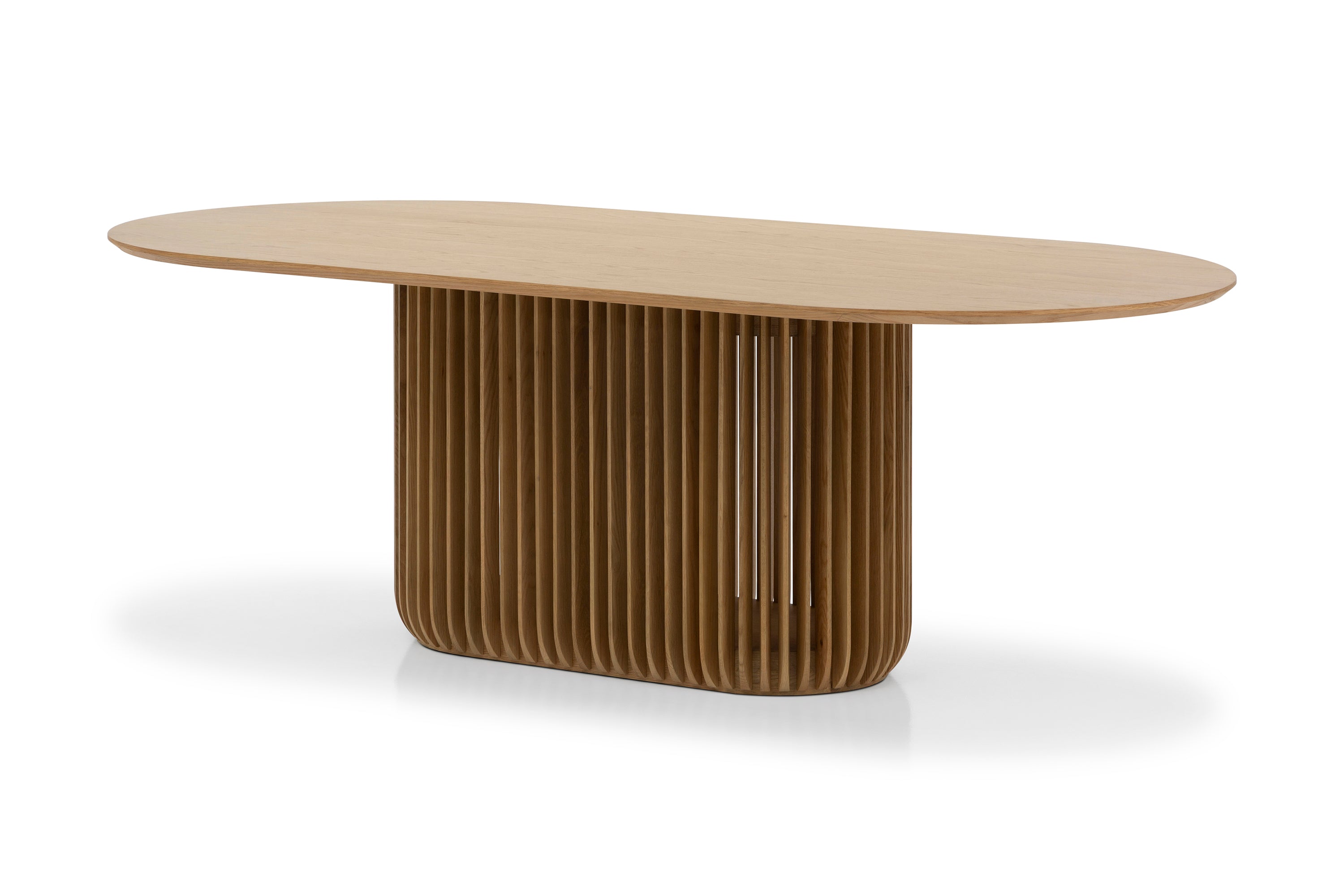 Arvena 2.2m Oval Dining Table - Natural Dining Table Cube Home-Core