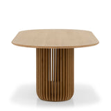 Arvena 2.2m Oval Dining Table - Natural Dining Table Cube Home-Core