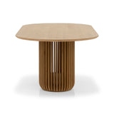 Arvena 2.2m Oval Dining Table - Natural Dining Table Cube Home-Core