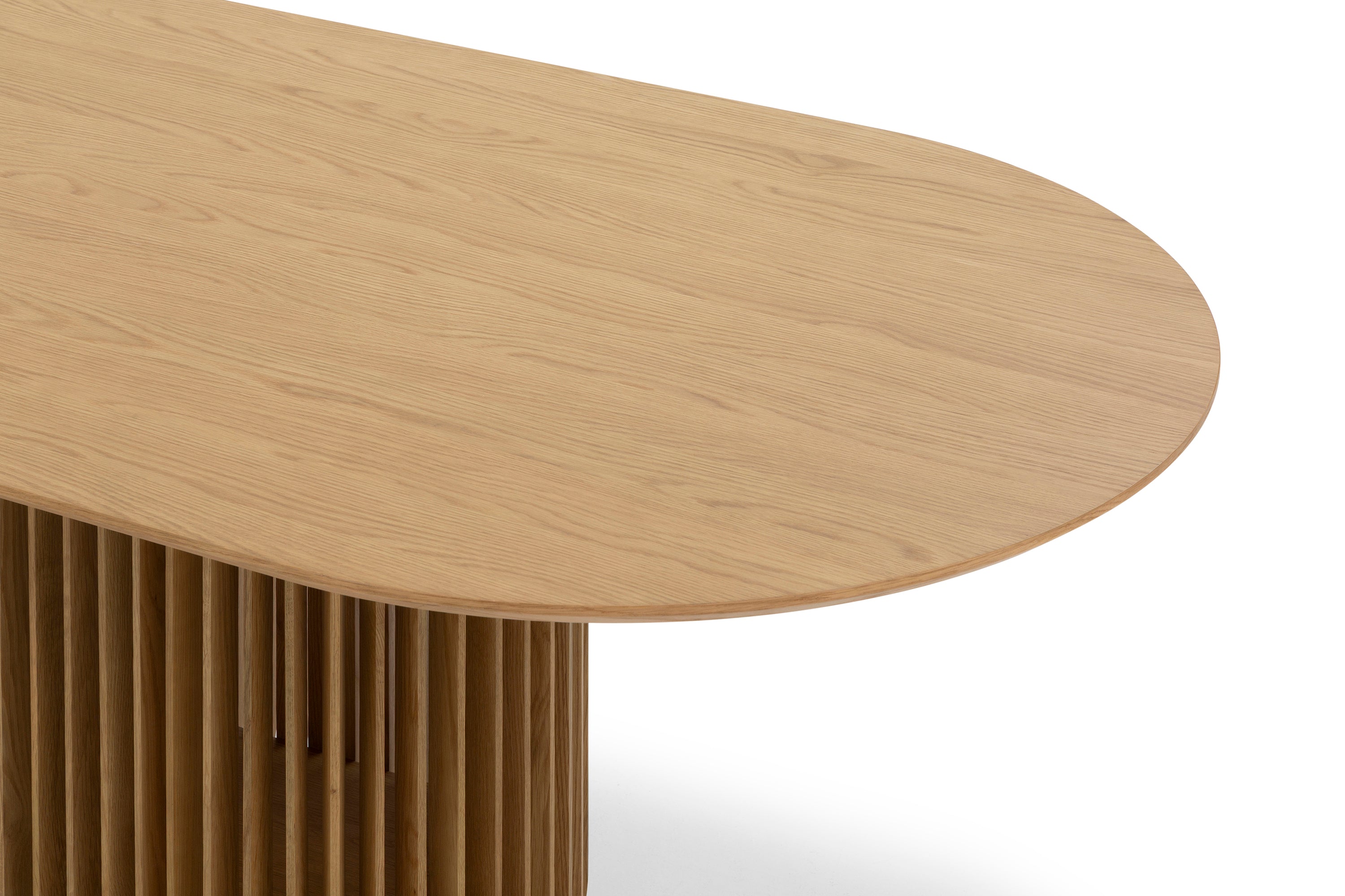 Arvena 2.2m Oval Dining Table - Natural Dining Table Cube Home-Core