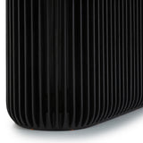 Arvena 2.2m Oval Dining Table - Black Stain Dining Table Cube Home-Core