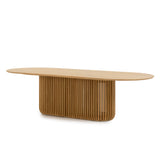 Arvena 2.8m Oval Dining Table - Natural Dining Table Cube Home-Core