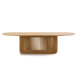 Arvena 2.8m Oval Dining Table - Natural Dining Table Cube Home-Core