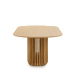 Arvena 2.8m Oval Dining Table - Natural Dining Table Cube Home-Core