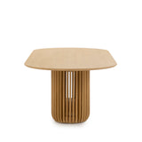 Arvena 2.8m Oval Dining Table - Natural Dining Table Cube Home-Core