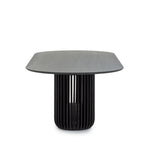 Arvena 2.8m Oval Dining Table - Black Stain Dining Table Cube Home-Core