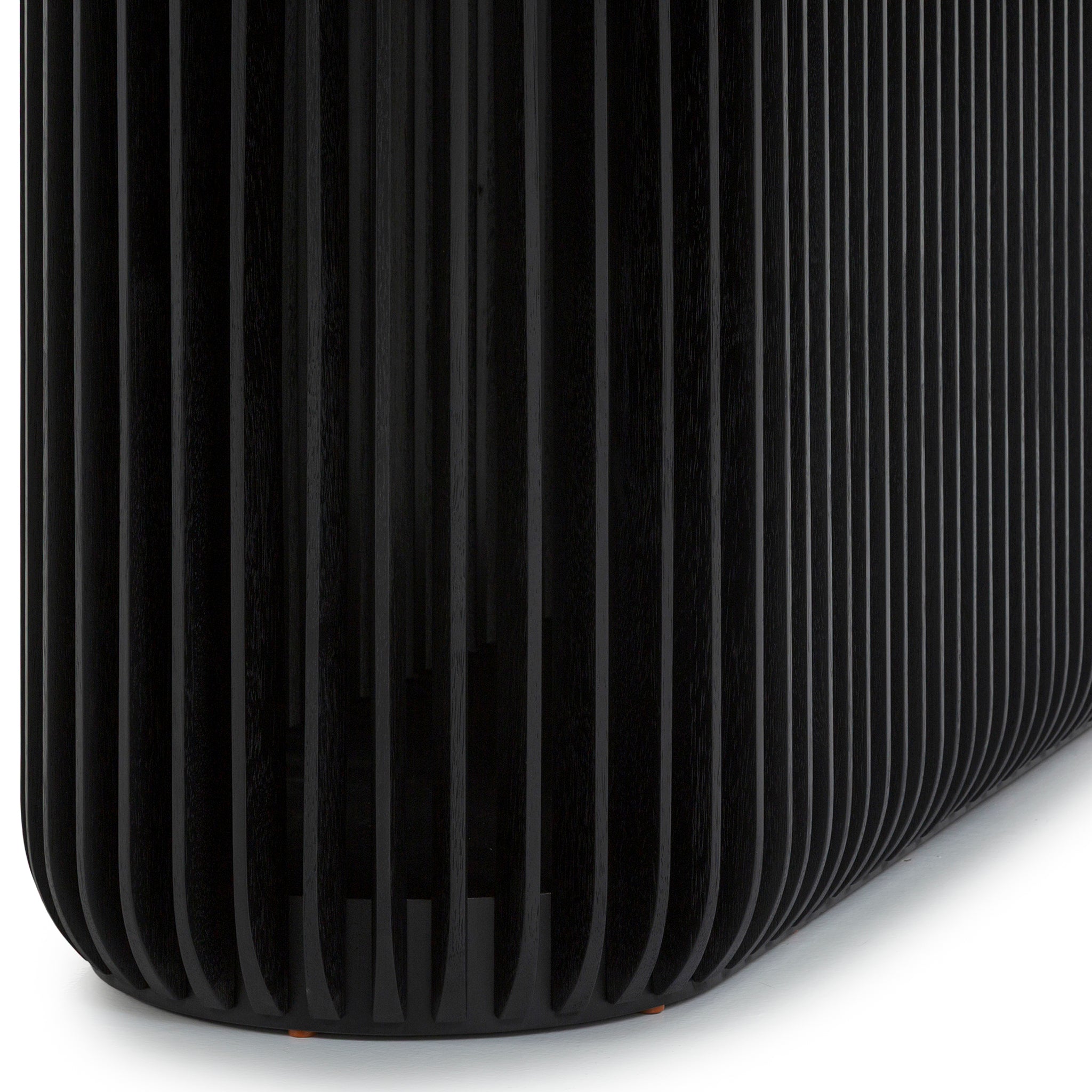 Arvena 2.8m Oval Dining Table - Black Stain Dining Table Cube Home-Core