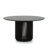 Arvena 1.4m Round Dining Table - Black Stain Dining Table Cube Home-Core