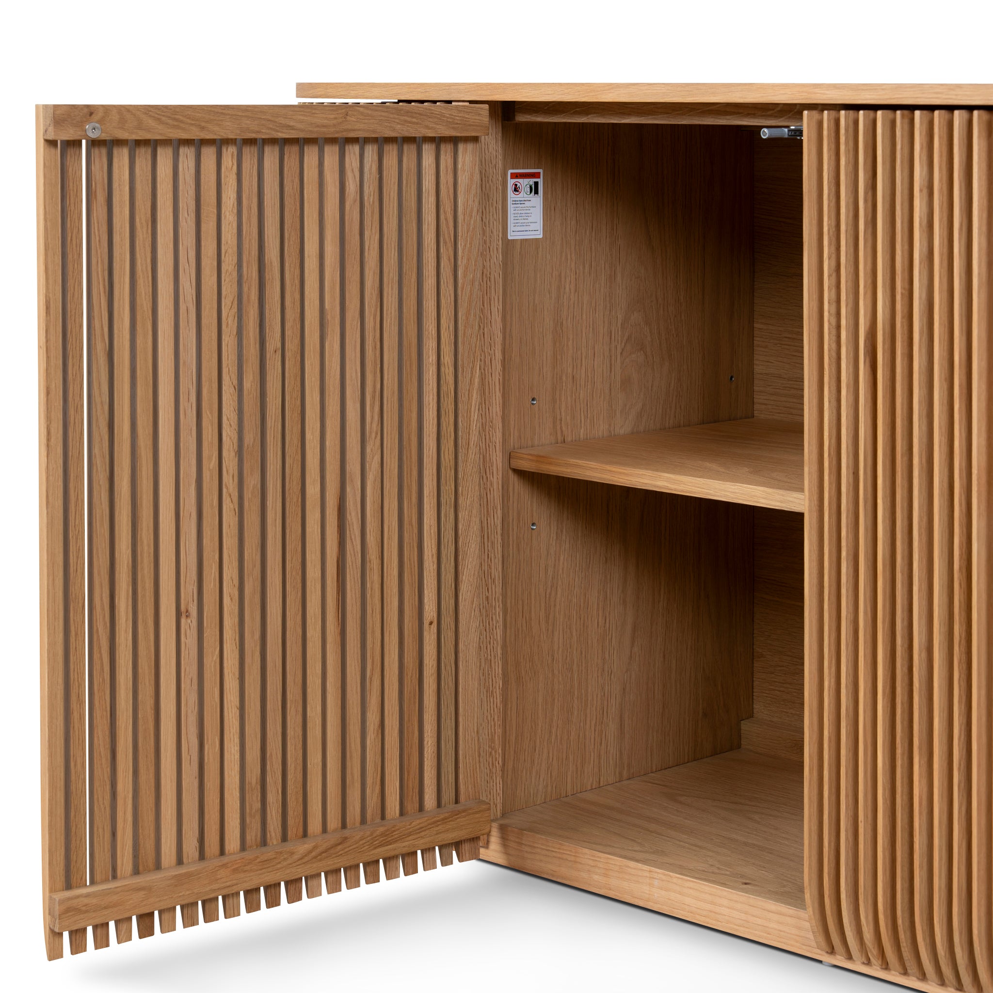 Ex Display - Arvena 1.75m Sideboard Unit - Natural Buffet & Sideboard Cube Home-Core