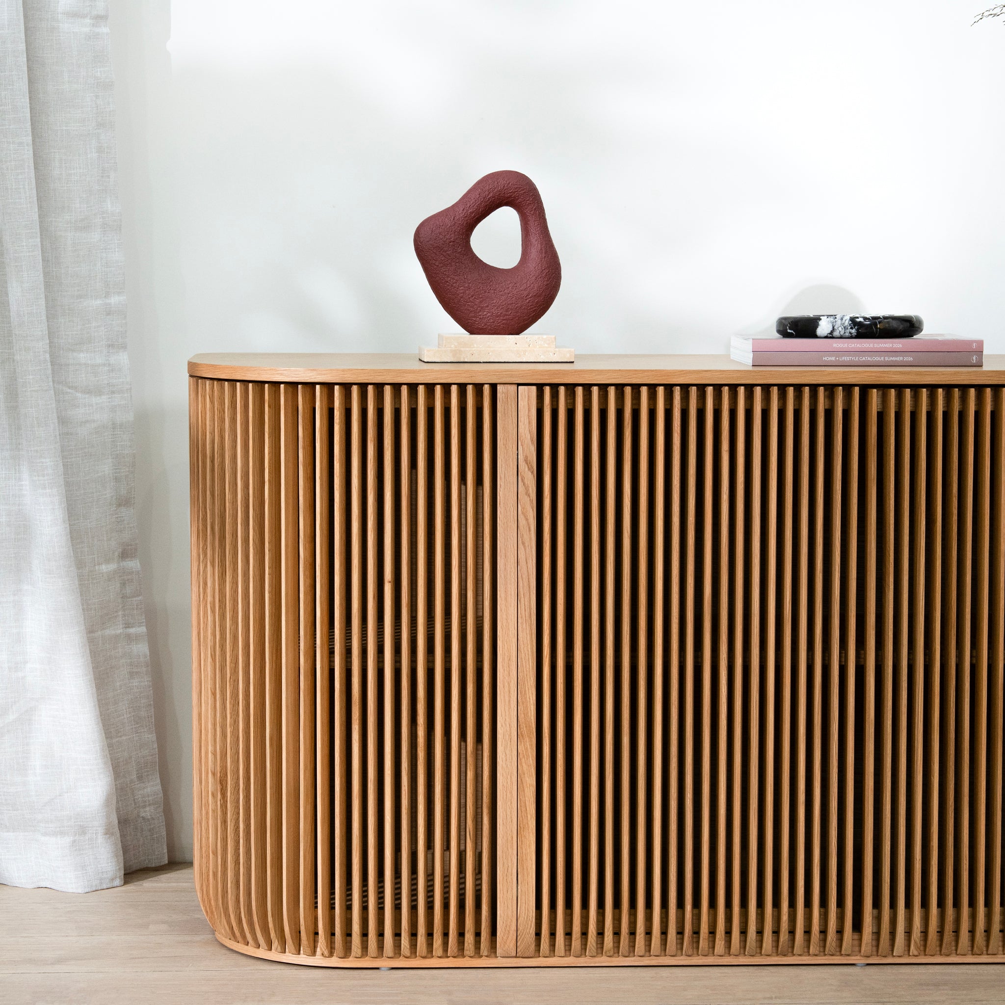 Ex Display - Arvena 1.75m Sideboard Unit - Natural Buffet & Sideboard Cube Home-Core