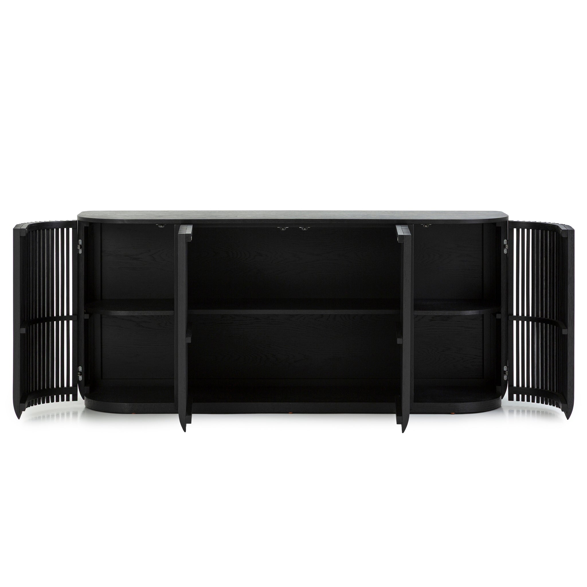 Arvena 1.73m Sideboard Unit - Black Stain Buffet & Sideboard Cube Home-Core
