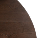 Orlun 1.2m Round Elm Dining Table - Walnut Dining Table Nicki-Core