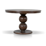 Orlun 1.2m Round Elm Dining Table - Walnut Dining Table Nicki-Core