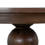 Orlun 1.2m Round Elm Dining Table - Walnut Dining Table Nicki-Core