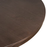 Orlun 1.2m Round Elm Dining Table - Walnut Dining Table Nicki-Core