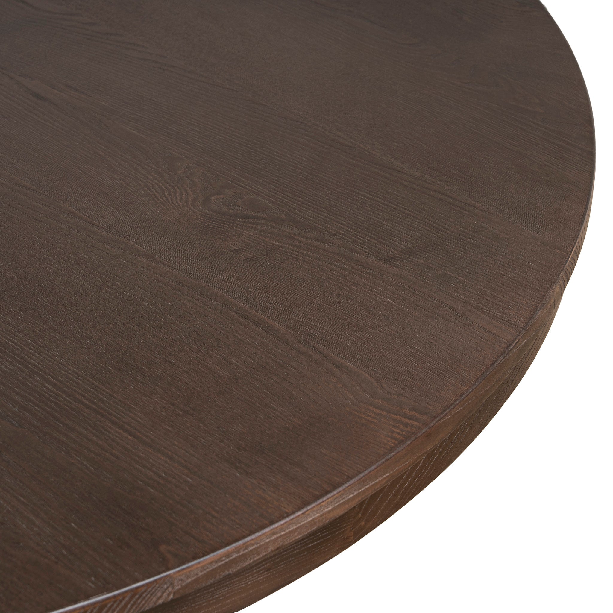 Orlun 1.2m Round Elm Dining Table - Walnut Dining Table Nicki-Core