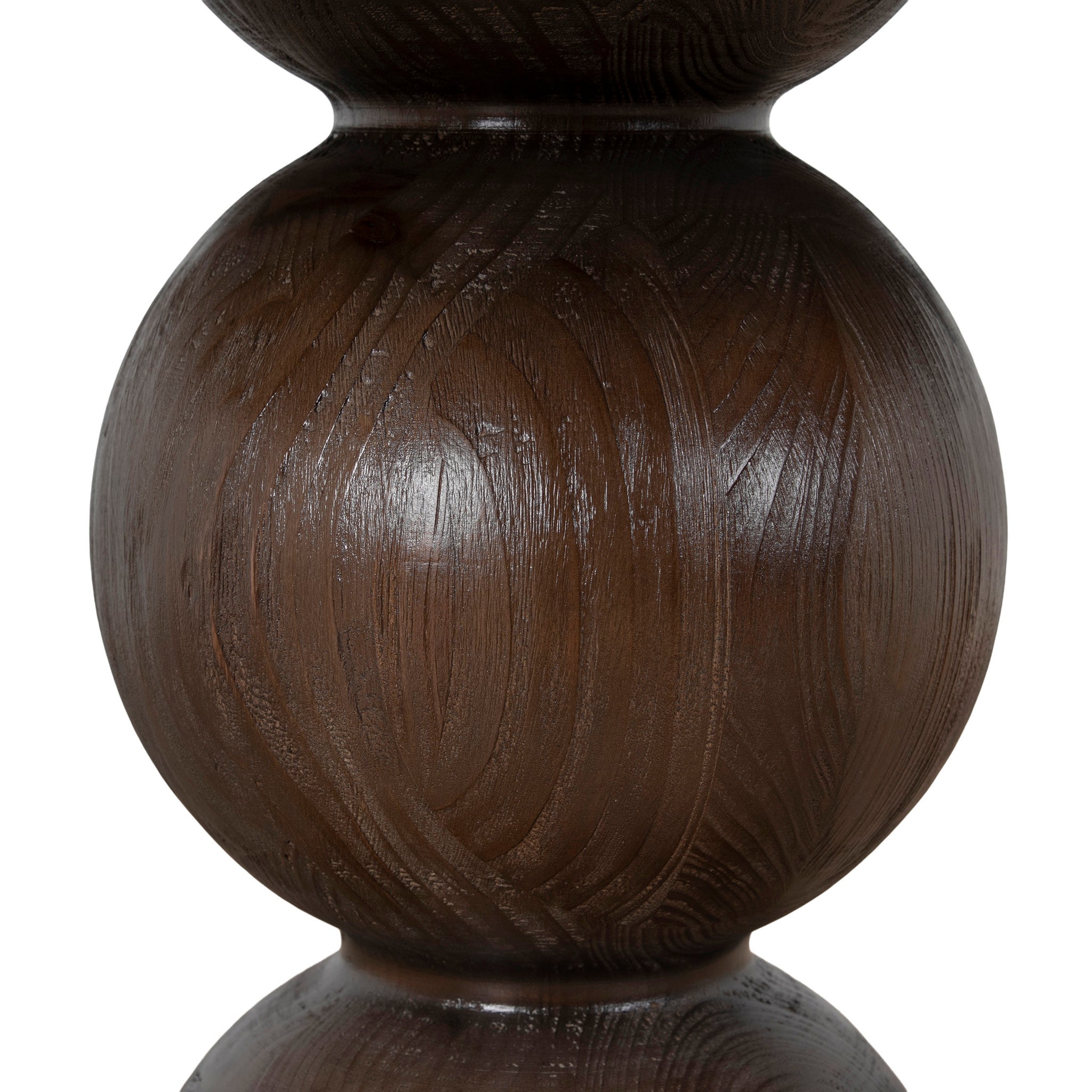 Orlun 1.2m Round Elm Dining Table - Walnut Dining Table Nicki-Core