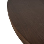 Orlun 1.2m Round Elm Dining Table - Walnut Dining Table Nicki-Core