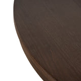 Orlun 1.2m Round Elm Dining Table - Walnut Dining Table Nicki-Core