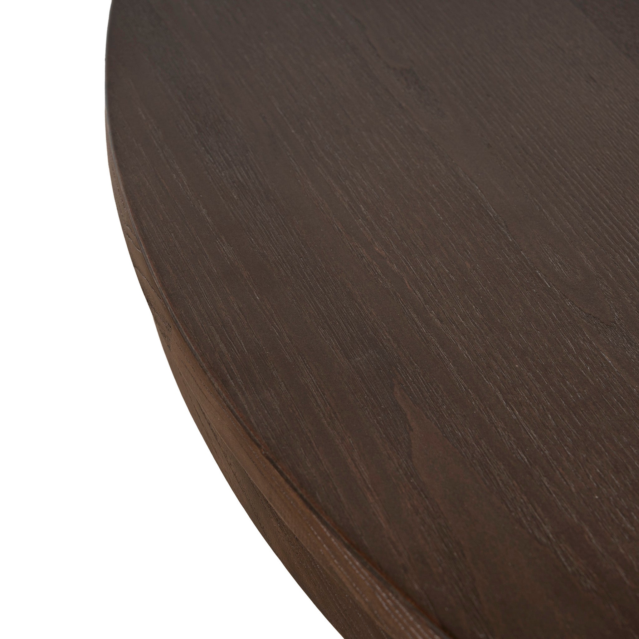 Orlun 1.2m Round Elm Dining Table - Walnut Dining Table Nicki-Core