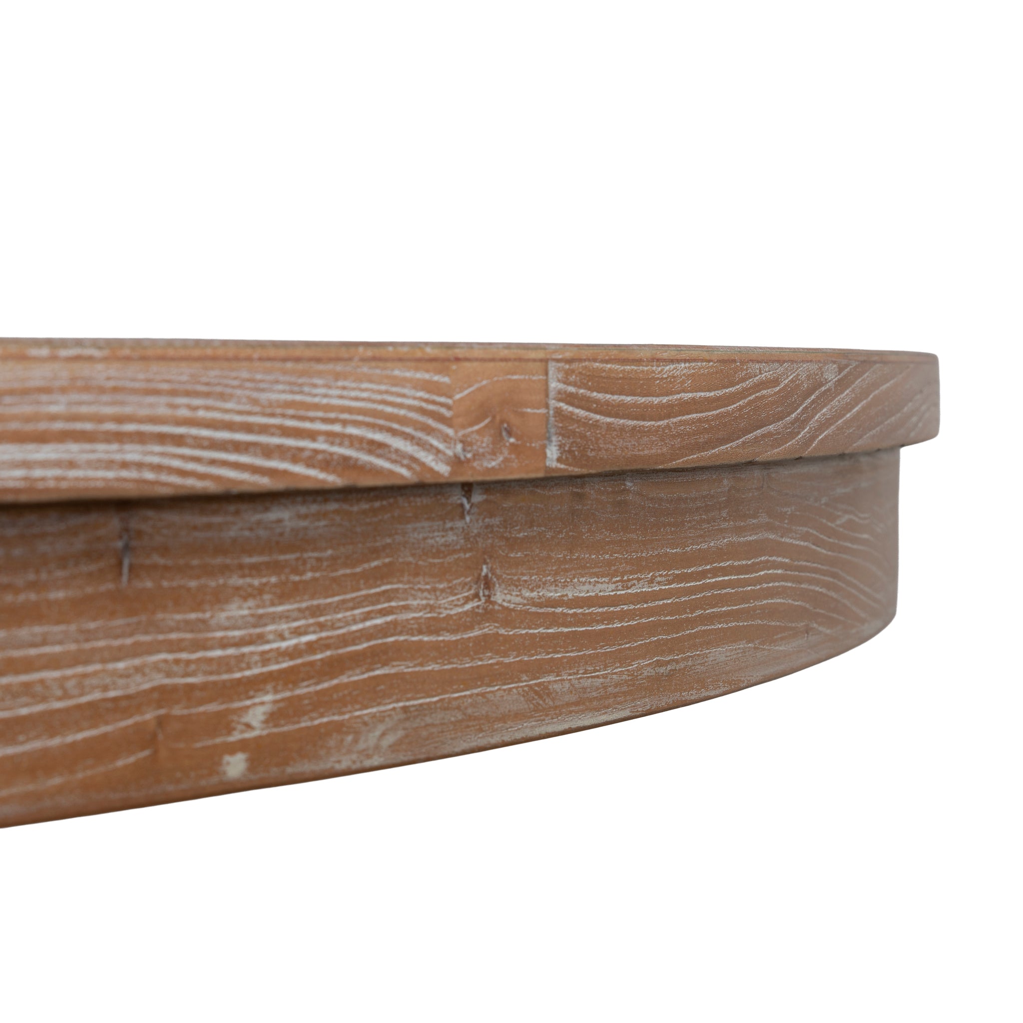 Ex Display - Orlun 1.2m Round Elm Dining Table - Natural Dining Table Nicki-Core