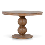 Orlun 1.2m Round Elm Dining Table - Natural Dining Table Nicki-Core