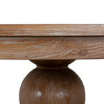 Orlun 1.2m Round Elm Dining Table - Natural Dining Table Nicki-Core