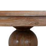 Ex Display - Orlun 1.2m Round Elm Dining Table - Natural Dining Table Nicki-Core